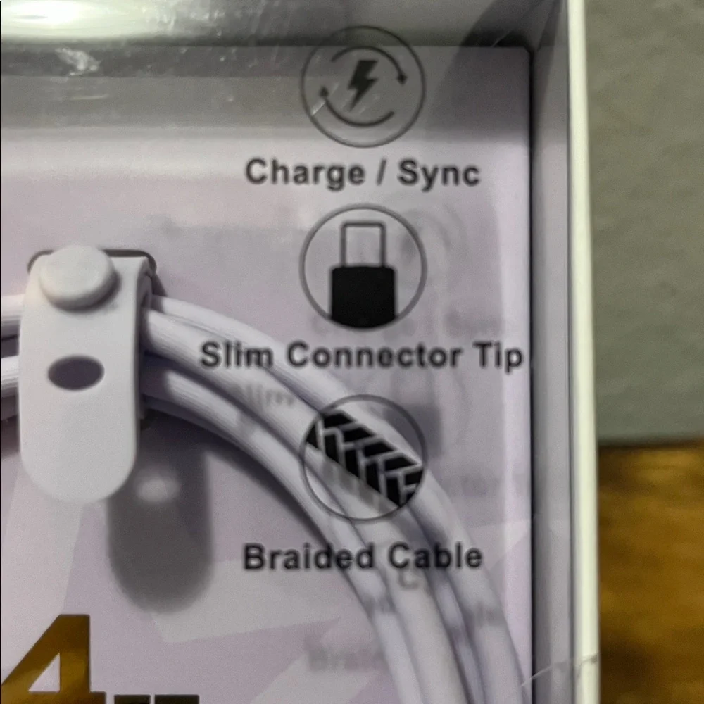 Apple Certified Lightning Cable.. NWT!! never opened Light purple color